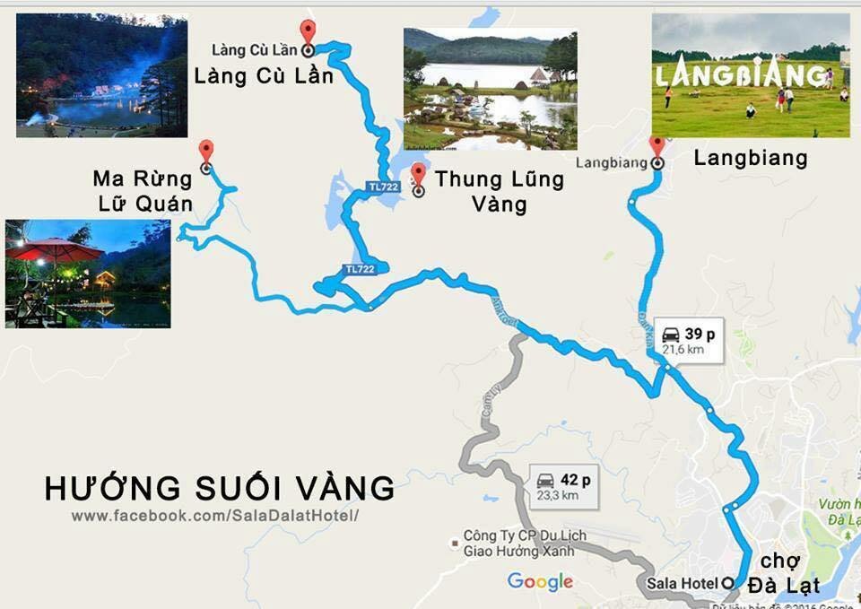 Các hướng tham quan Đà Lạt